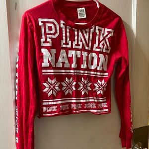 PINK winter crop top